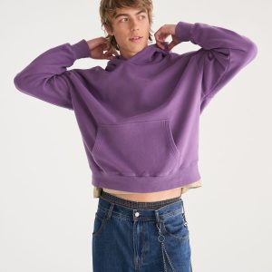 Cloud Soft Boxy Pullover Hoodie - Hazy Lilac