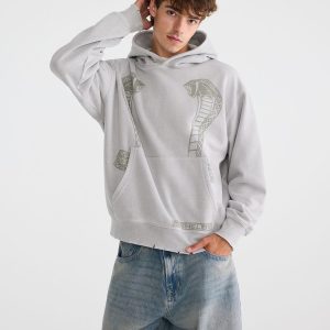 Shelby Cobra Pullover Hoodie - Grey