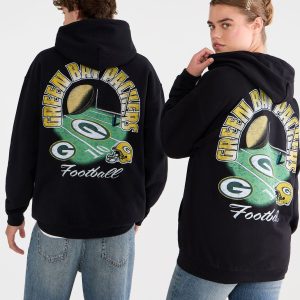 Green Bay Packers Field Goal Pullover Hoodie - Black