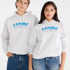Detroit Lions Field Goal Pullover Hoodie - Light Heather Grey