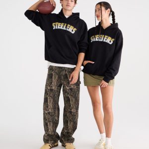 Pittsburgh Steelers Field Goal Pullover Hoodie - Black