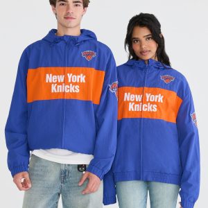 New York Knicks Hooded Track Jacket - Blue