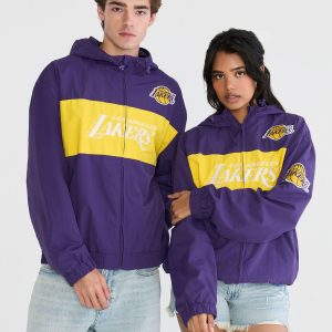 Los Angeles Lakers Hooded Track Jacket - Purple