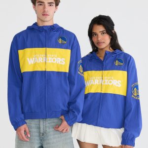 Golden State Warriors Hooded Track Jacket - Blue