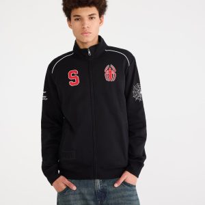 Marvel | Aéropostale Spider-Man Fleece Track Jacket - Black