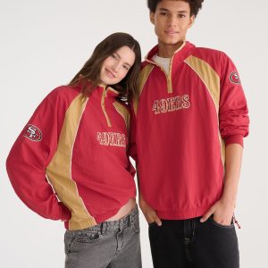 San Francisco 49ers Quarter-Zip Track Jacket - Red