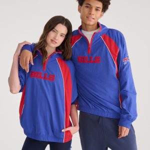 Buffalo Bills Quarter-Zip Track Jacket - Blue