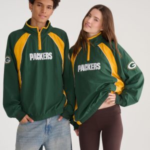 Green Bay Packers Quarter-Zip Track Jacket