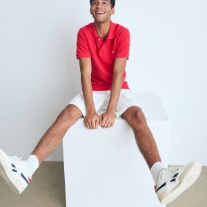 A87 Logo Piqué Polo - Red Zinna