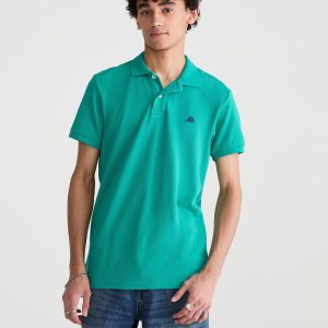 Eco A87 Logo Piqué Polo - Green