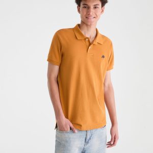 Eco A87 Logo Piqué Polo - Sudan Brown