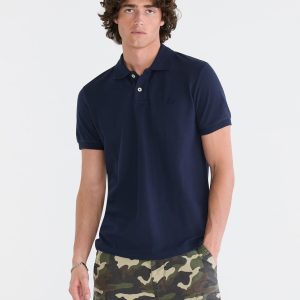 Tonal A87 Logo Piqué Polo - Classic Navy