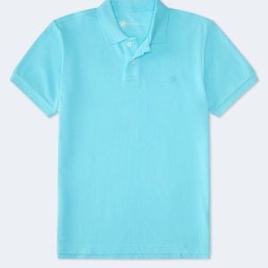 Tonal A87 Logo Piqué Polo - Turquoise Delight