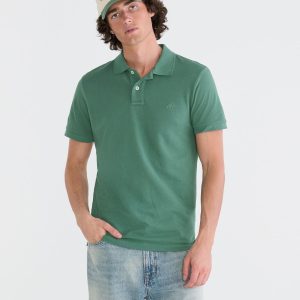 Tonal A87 Logo Piqué Polo - Basque Olive