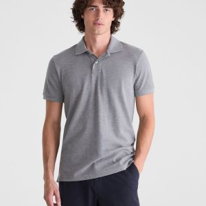 Eco Uniform Piqué Polo - Med Hthr Grey