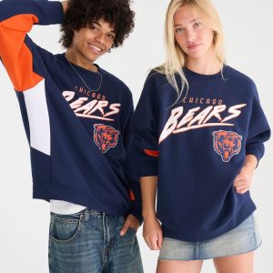 Chicago Bears Colorblock Crew Sweatshirt - Navy