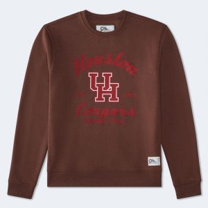 Houston Cougars Crew Sweatshirt - Brown