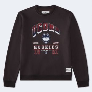 UConn Huskies Crew Sweatshirt - Black