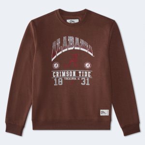 Alabama Crimson Tide Crew Sweatshirt - Brown