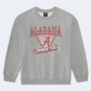 Alabama Crimson Tide Crew Sweatshirt - Light Heather Grey