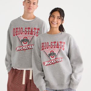 Ohio State Buckeyes Crew Sweatshirt - Light Heather Grey