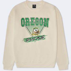 Oregon Ducks Crew Sweatshirt - Cream