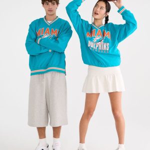 Miami Dolphins Trainer's Jacket - Teal