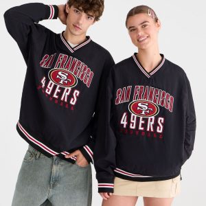 San Francisco 49ers Trainer's Jacket - Black