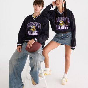 Minnesota Vikings Trainer's Jacket - Black