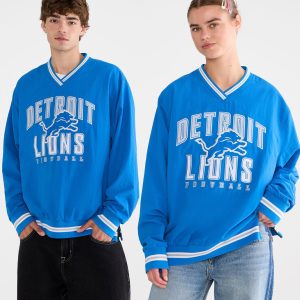 Detroit Lions Trainer's Jacket - Blue