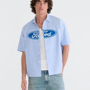 Ford Logo Boxy Shirt - Blue