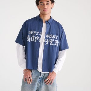 West Coast Choppers Boxy Shirt - Grey