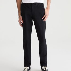 Slim Straight Chinos - Black Fox