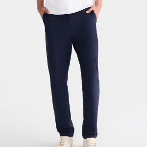 Slim Straight Chinos - Deep Navy