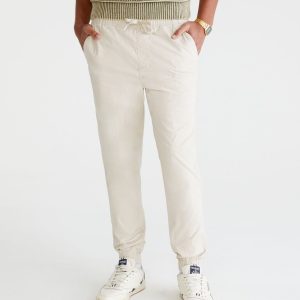 Stretch Twill Joggers - Frost Grey