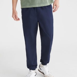 Stretch Twill Joggers - Deep Navy