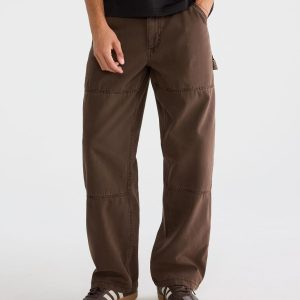 Baggy Carpenter Pants - Camo Brown
