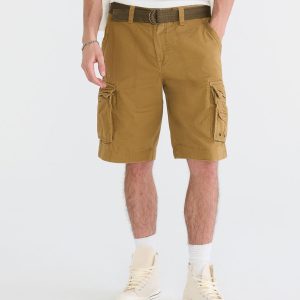Belted Cargo Shorts 11.5" - Sandalwood