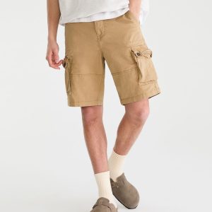Stretch Twill Cargo Shorts 10" - Golden Tan