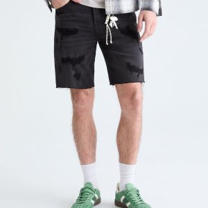 Premium Air Denim Shorts 9" - Black Wash