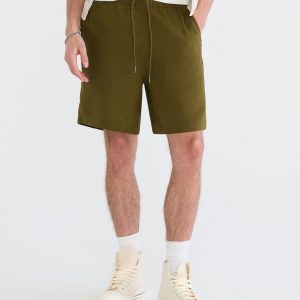 Solid Linen Shorts 7" - Eucalyptus