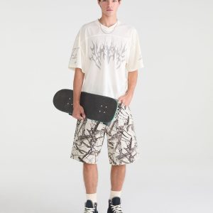 Forest Camo Tattoo Super Baggy Shorts 10.5" - Garland