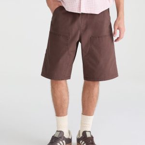 Baggy Carpenter Shorts 11" - Camo Brown