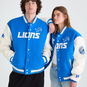 Detroit Lions Bomber Jacket - Blue
