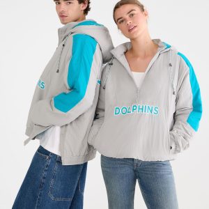 Miami Dolphins Hooded Sideline Jacket - Teal