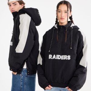 Las Vegas Raiders Hooded Sideline Jacket - Black