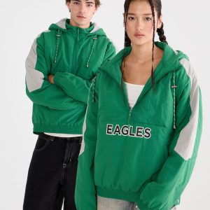 Philadelphia Eagles Hooded Sideline Jacket - Green