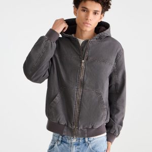 Hooded Full-Zip Skater Jacket - Pavement