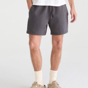 Cloud Soft Fleece Shorts - Whale Grey