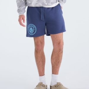 Manchester City FC Fleece Shorts - Navy